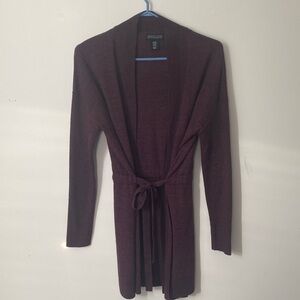 Adrienne Vittadini Burgundy Cardigan